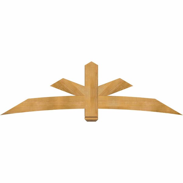 Ekena Millwork Alberta Rough Sawn Timber Gable Bracket, Western Red Cedar, 84"W x 24"H x 6"D x 6"F, 7/12 Pitch GBW084X24X0606ALB00RWR - main